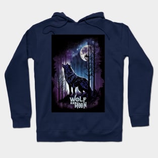 Wolf and Moon Hoodie